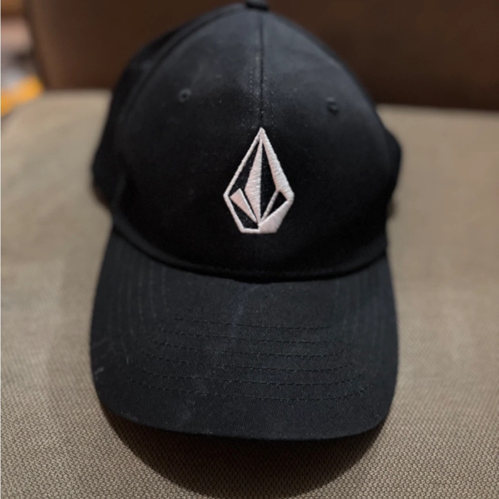 Volcom Black Cap with White Logo